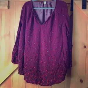PLUS SIZE OLD NAVY FLORAL TOP